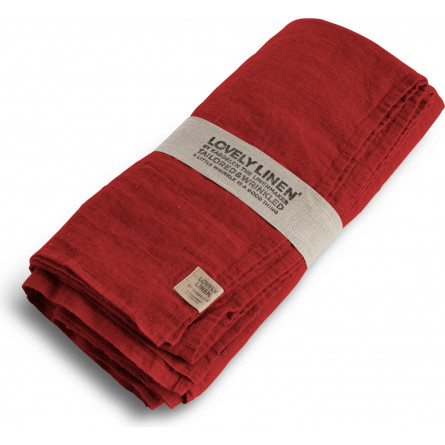 Lovely Linen Leinen Tischdecke Lovely rot