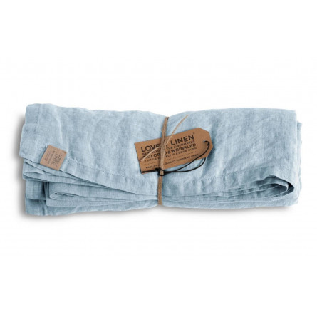 Lovely Linen Leinen Tischdecke Misty hellblau