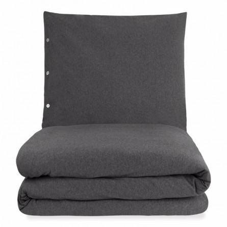 Luna Jersey Kissenbezug anthrazit 80x80 cm