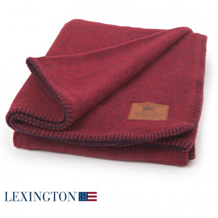 Lexington Bettüberwurf Holiday Luxury rot/blau