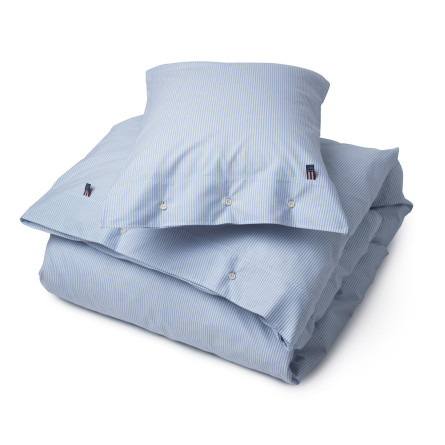 Lexington Bettwäsche Authentic Pin Point Oxford blau / weiß