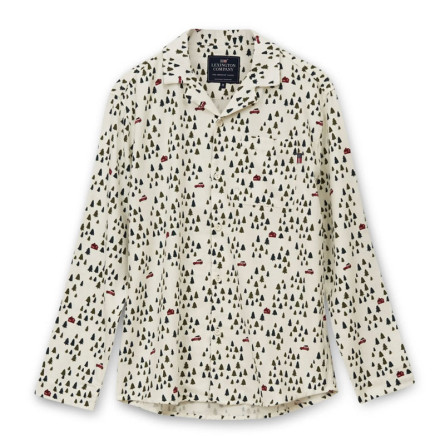 Lexington Pyjama Cotton Flanell White/Green S