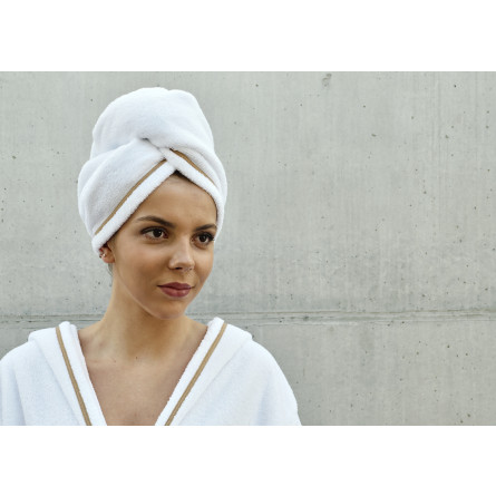 Abyss & Habidecor Hair Towel SAXO taupe 25 x 68