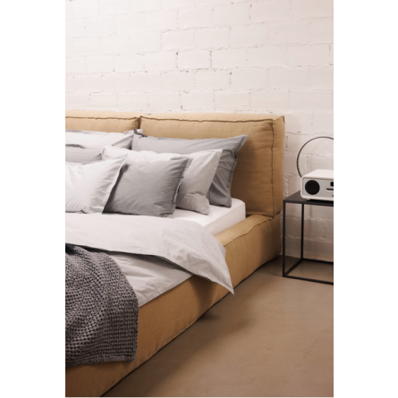 Sunday in Bed Spannbertlaken Solid Colour graumeliert