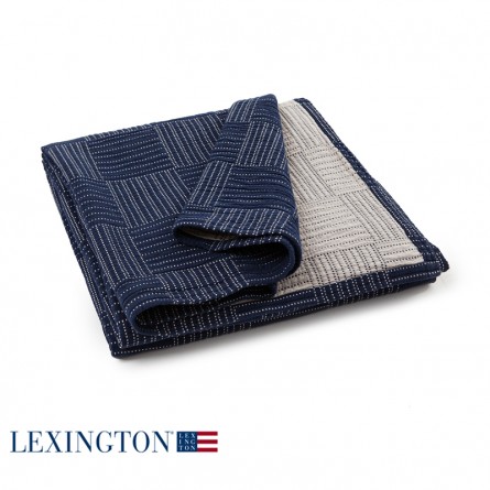 Lexington Bettüberwurf Soft Quilt blau/beige