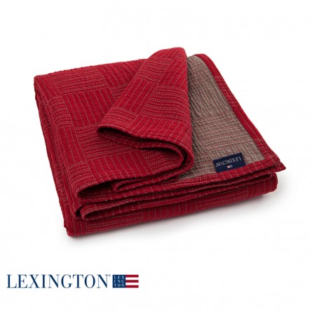 Lexington Bettüberwurf Soft Quilt rot/beige