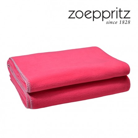 Zoeppritz Plaid Soft-Fleece deep pink (160 x 200 cm)
