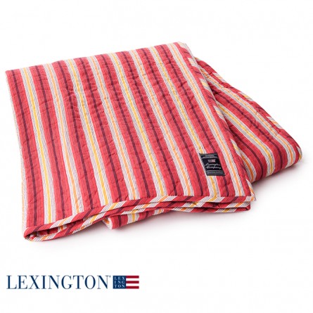 Lexington Bettüberwurf Striped Bedspread rot