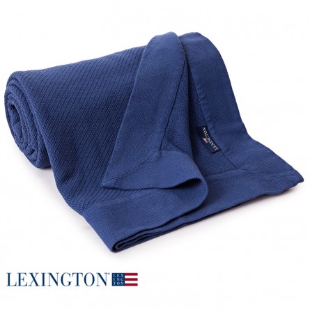 Lexington Bettüberwurf Structured blau