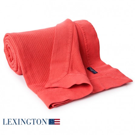 Lexington Bettüberwurf Structured rot
