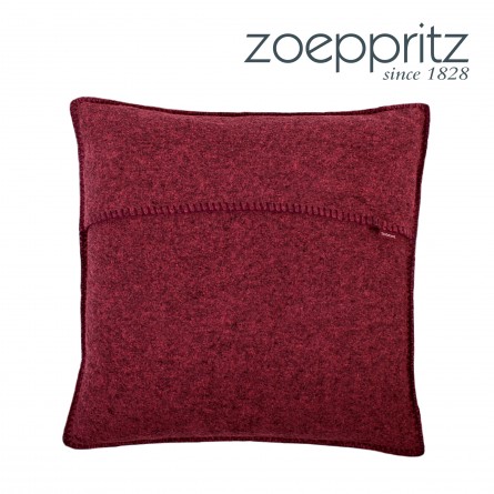 Zoepritz Dekokissen Soft-Wool rot