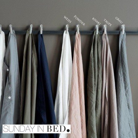 Sunday in Bed Bettwäsche Washed Linen taupe
