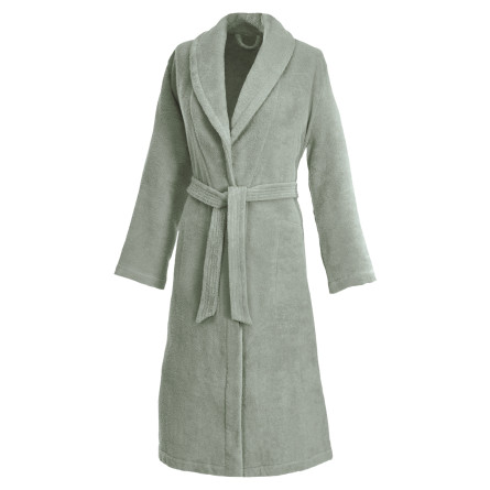 Weseta Damen Bademantel Schalkragen Dreamflor Urbangreen (65) L