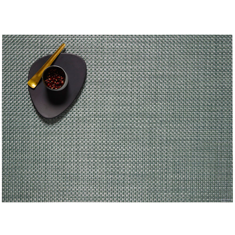 Chilewich Tischset Basketweave rechteckig grüngrau 048 (36x48 cm)