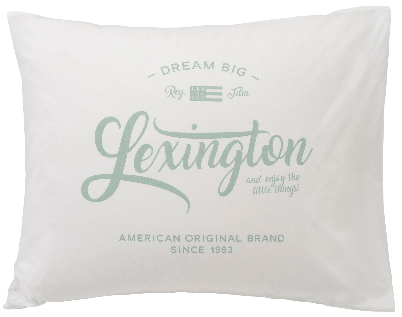 Lexington Bedruckte Dekokissen Mit Logoprint Weiss 50x70cm