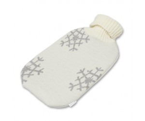 Lenz und Leif Wärmflasche Snowflake weiß/grau