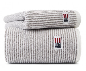 Lexington Handtuch Original Towel Striped grau/weiß gestreift (4 Größen)
