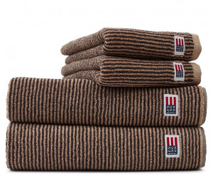 Lexington Handtuchserie Original Towel Striped tan/dunkelgrau