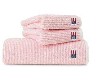 Lexington Handtuchserie Original Towel Striped vintage pink/weiß,
