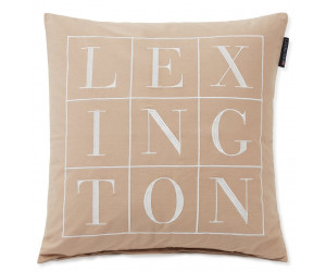 Lexington Dekokissenbezug Logo Cotton Twil beige, 50x50