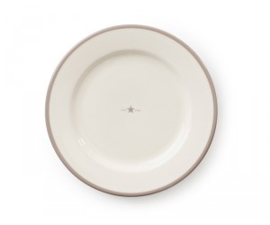 Lexington 4er Set Dessertteller Star beige