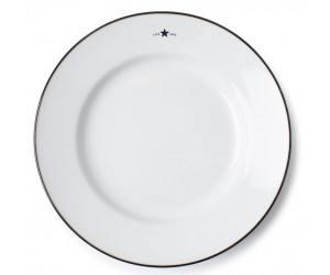 Lexington handbemalter Steingut Dessertteller weiß / -4er Set