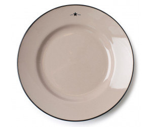 Lexington handbemalter Steingut Dessertteller beige / -4er Set