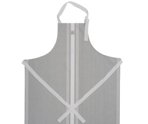 Lexington gestreifte Kochschürze Hotel Apron High grau/weiß (80 x 105 cm)