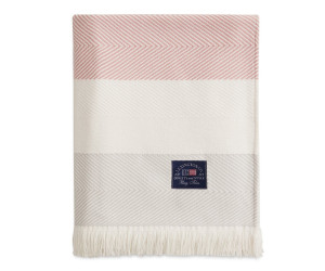 Lexington Herringbone Striped Recycled Cotton Decke 130x170