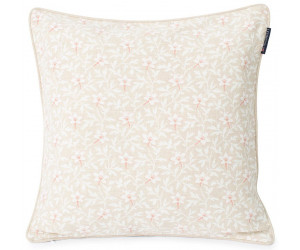 Lexington Dekokissen Printed Flower Cotton Canvas light beige/pink