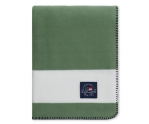 Lexington Decke Irregular Striped Recycled Polyester Fleece grün/weiss, 130x170