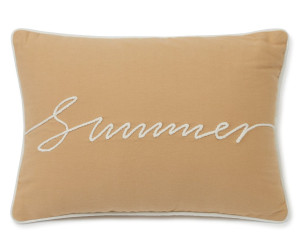 Lexington Dekokissen Summer Small Rope Text Baumwolle Twill beige/weiss, 30x40