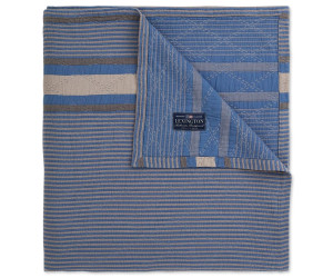 Lexington Bettüberwurf Side Striped Soft Quilted blue