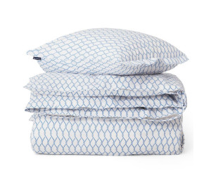 Lexington Bettwäsche White/Blue Rope Printed Cotton Poplin
