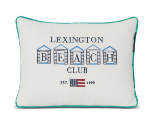 Lexington Beach Club Small Embroidered BIO-Baumwolle Pillow 30x40