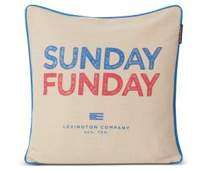 Lexington Sunday Funday Printed Cotton Canvas Dekokissenbezug 50x50