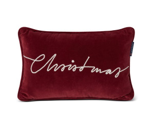 Lexington CHRISTMAS Cotton Velvet Dekokissen rot, 30x50