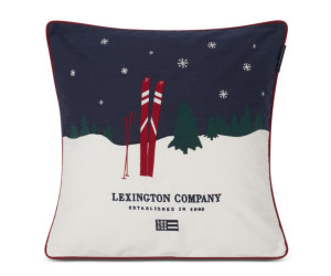 Lexington Evening Skis Organic Cotton Twill Dekokissenbezug 50x50