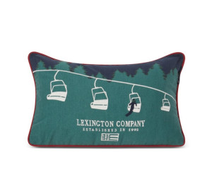 Lexington Ski Lift Organic Cotton Twill Dekokissen 30x50