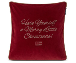 Lexington Merry Little Organic Cotton Velvet Dekokissenbezug 50x50