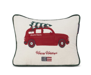 Lexington Holiday Car Organic Cotton Velvet Dekokissen 30x40