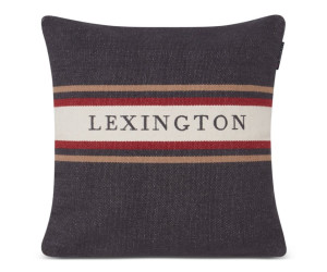 Lexington Striped Logo Recycled Cotton Dekokissenbezug 40x60