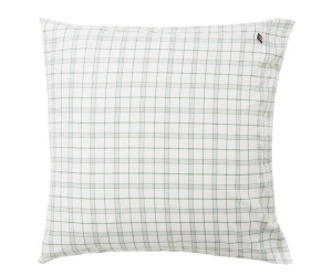 Lexington White/Green Checked Lyocell/Cotton Kissenbezug 80x80