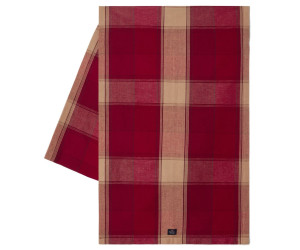 Lexington Checked Linen/Cotton Tischläufer Rot/Beige, 50x350