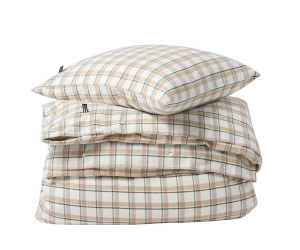 Lexington Checked Cotton Flannel Bettwäsche Grün-Beige