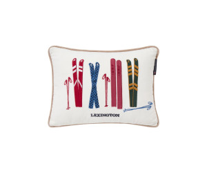 Lexington Skis and Poles Organic Cotton Velvet Dekokissen 30x40 cm