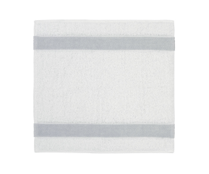 Feiler Gästetuch Exclusiv 30 x 50 cm mit Chenillebordüre Farbe- (silber)