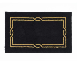 Abyss & Habidecor Badeteppich CROSS schwarz/gold -998