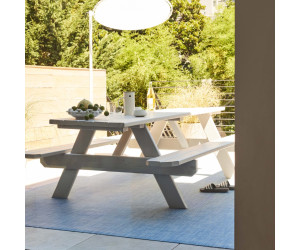 Chilewich Teppich Mini Basketweave Chambray