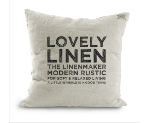 Lovely Linen Dekokissenbezug DECO LOVELY 50x50 light grey